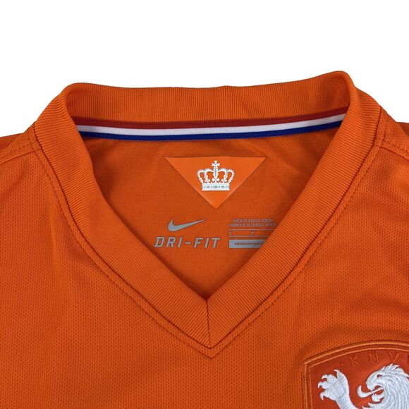 Netherlands Nike Dri-Fit 2014 Home Soccer Football Jersey Men's Size Small - Picture 8 of 11